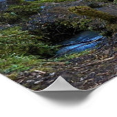 Scenic Forest Waterfall Landscape ポスター (角)