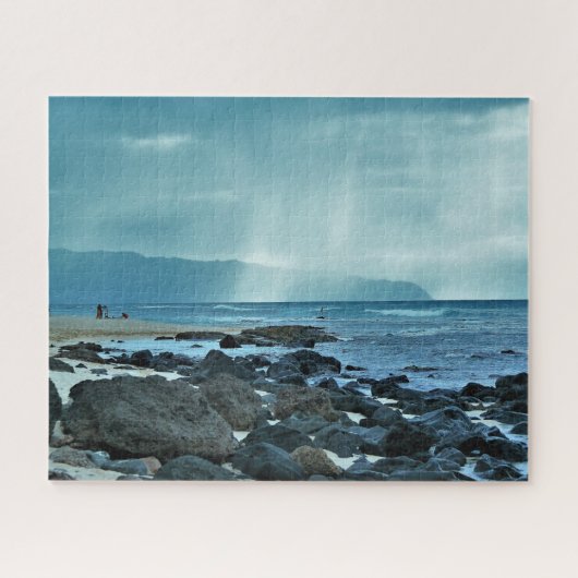 Scenic Hawaii Coastal Beach Jigsaw Puzzle ジグソーパズル (横)