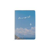 Scenic image of travel arrows Passport Holder
