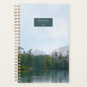 Scenic lake in the mountains personalized journal プランナー手帳 (正面)