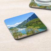 Scenic Lake Mountain Reflection Photo コースター (左側)