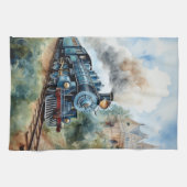 Scenic Landscape a Victorian Train キッチンタオル (横)
