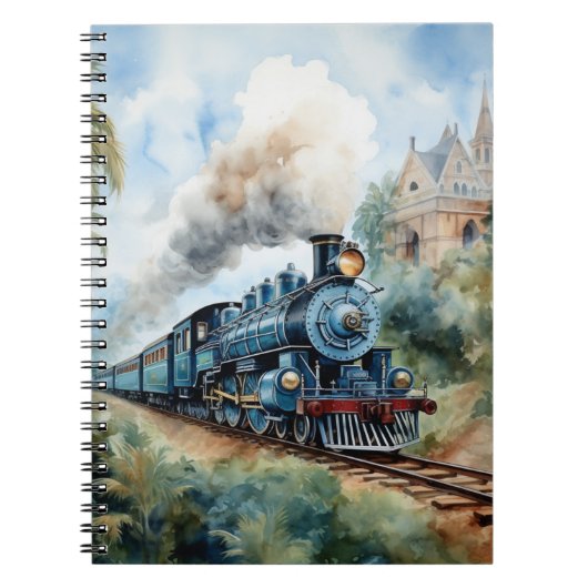 Scenic Landscape a Victorian Train ノートブック (正面)