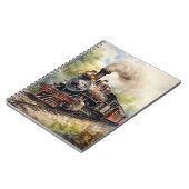 Scenic Landscape a Victorian Train ノートブック (左側)