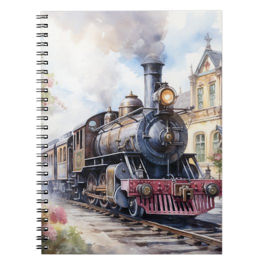 Scenic Landscape a Victorian Train ノートブック (正面)