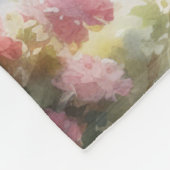 Scenic Landscape a Victorian Train フリースブランケット (角)