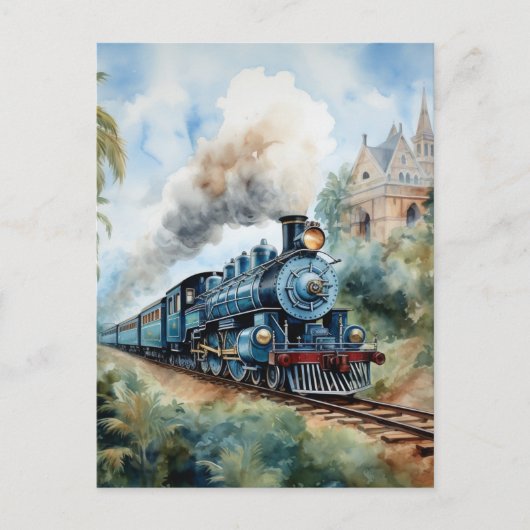 Scenic Landscape a Victorian Train ポストカード (正面)