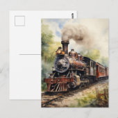 Scenic Landscape a Victorian Train ポストカード (正面/裏面)