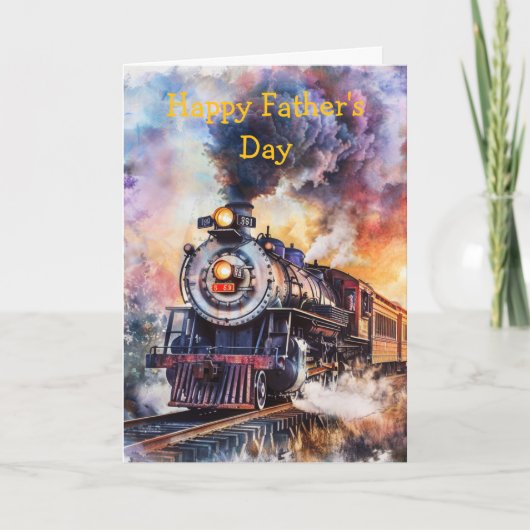 Scenic Landscape with Train カード (正面)