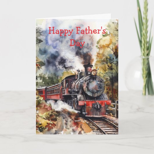 Scenic Landscape with Train カード (正面)