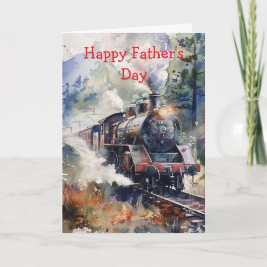 Scenic Landscape with Train カード (正面)