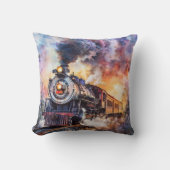 Scenic Landscape with Train クッション (正面)