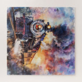 Scenic Landscape with Train ジグソーパズル (横)