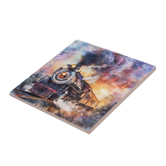 Scenic Landscape with Train タイル (側面)