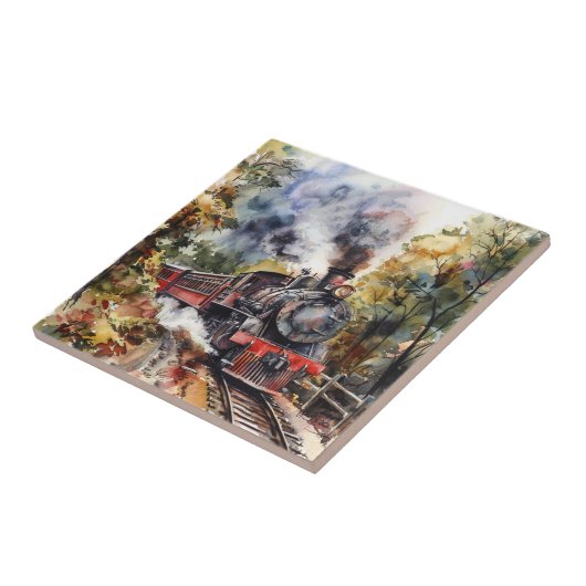 Scenic Landscape with Train タイル (側面)