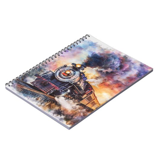 Scenic Landscape with Train ノートブック (左側)