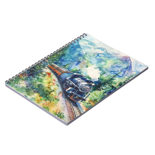 Scenic Landscape with Train ノートブック (左側)
