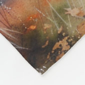 Scenic Landscape with Train フリースブランケット (角)