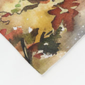 Scenic Landscape with Train フリースブランケット (角)