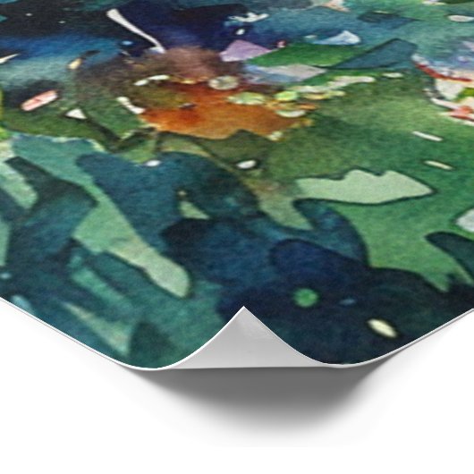 Scenic Landscape with Train ポスター (角)