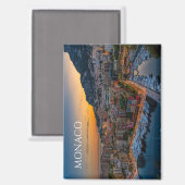 Scenic Monaco Souvenir Fridge Magnet Memento マグネット (正面/裏面)