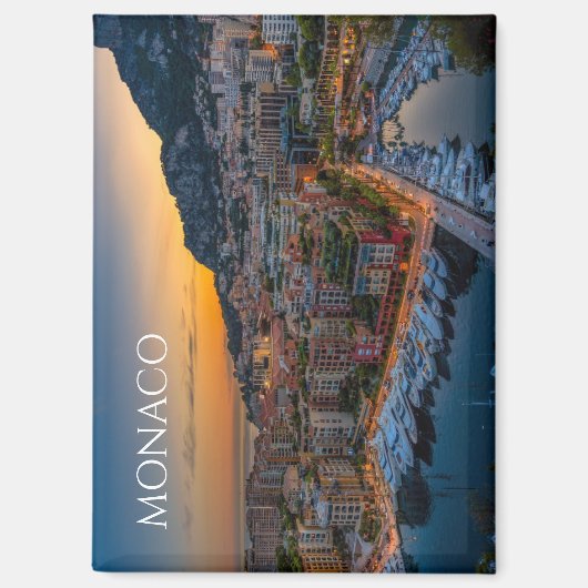 Scenic Monaco Souvenir Fridge Magnet Memento マグネット (正面)
