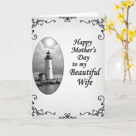 Scenic Mothers Day Beacon Card カード (黄色い花)