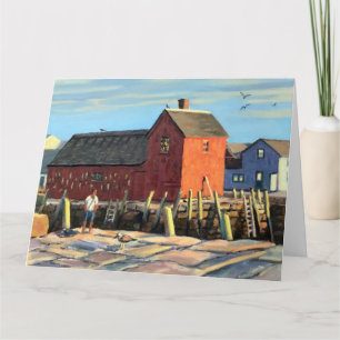 Scenic Motif #1 Rockport Fishing Shack Thank You サンキューカード
