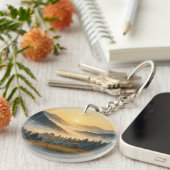 Scenic Nature Landscape Acrylic Keychain  キーホルダー (正面右)