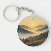 Scenic Nature Landscape Acrylic Keychain  キーホルダー (正面)