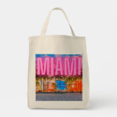 Scenic Neon Miami Waterfront  トートバッグ (裏面)