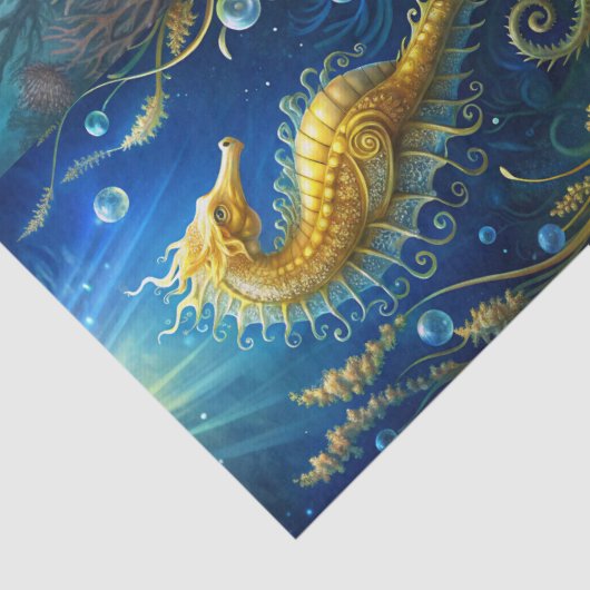 Scenic Ocean Coral, Seahorses & Anchor Decoupage 薄葉紙 (詳細)