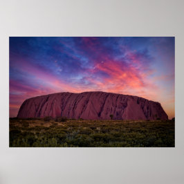 Scenic Photography - Uluru at sunset ポスター