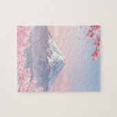Scenic Puzzle of Mount Fuji and Cherry Blossoms ジグソーパズル (横)