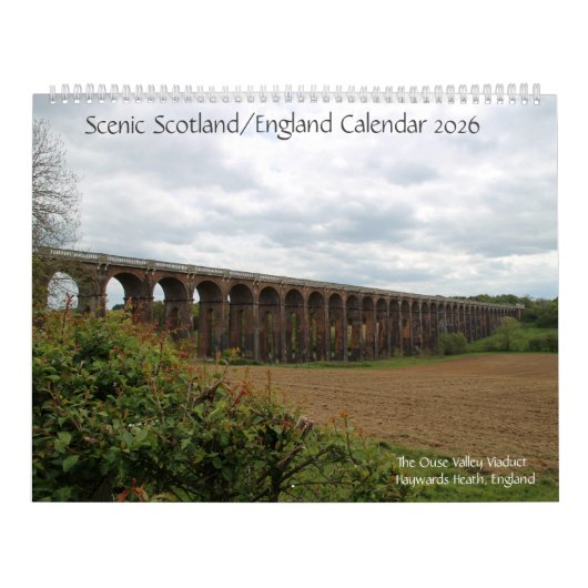 Scenic Scotland/England Calendar 2026 カレンダー (カバー)