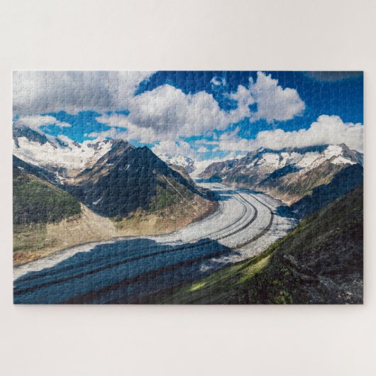 Scenic Switzerland Glacial Landscape Jigsaw Puzzle ジグソーパズル (横)