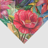 Scenic Tropical Stained Glass Flamingo Decoupage 薄葉紙 (詳細)