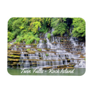 Scenic Twin Falls Rock Island マグネット