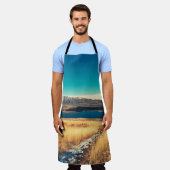 Scenic view in Mt. John summit view point,  Lake T エプロン (着用した状態)