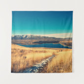 Scenic view in Mt. John summit view point, Lake T タペストリー (正面)