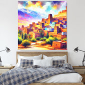 Scenic_Views_of_Morocco_Ait_Benhaddou キャンバスプリント (インサイチュ (寝室))