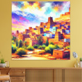 Scenic_Views_of_Morocco_Ait_Benhaddou キャンバスプリント (インサイチュ (リビング))