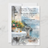 Scenic Watercolor Travel Theme Retirement Party   招待状 (裏面)