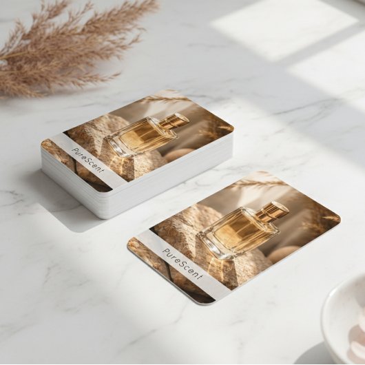 Scented Perfume Fragrance Shop Photo QR Code  名刺