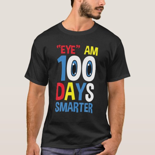 Schおもしろいの100日のアイ頭が切れるア100日 Tシャツ (正面)