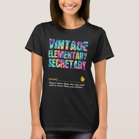 Schに戻る初等秘書の感謝の週 Tシャツ (正面)