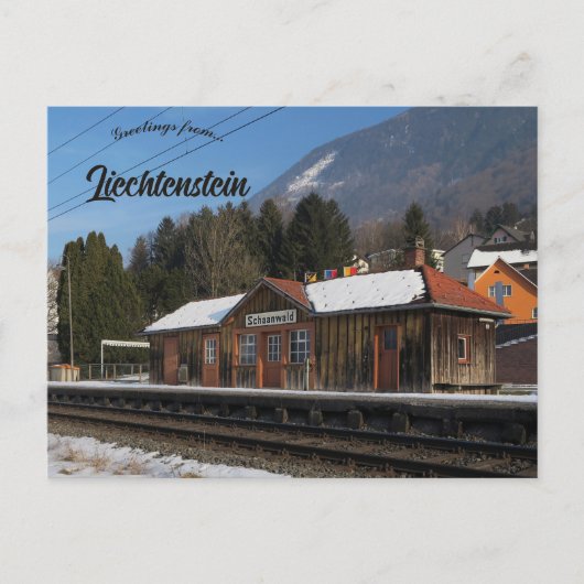 Schaanwald Railway Station Liechtenstein ポストカード (正面)