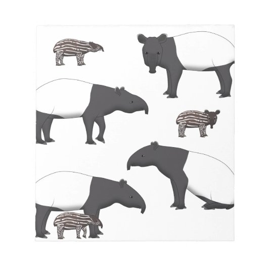 Schabrackentapir Auswahl ノートパッド (正面)