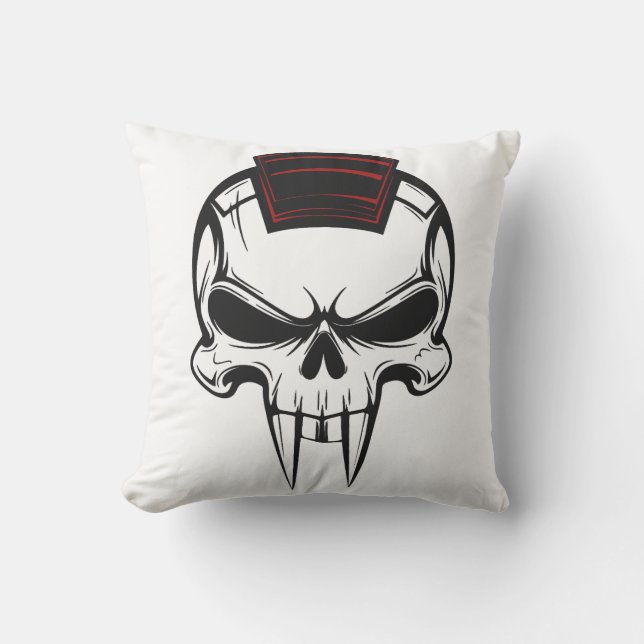 Schädel Kissen アウトドアクッション (正面)