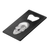 Schädel silber, 3D -  クレジットカード栓抜き (裏面アングル)